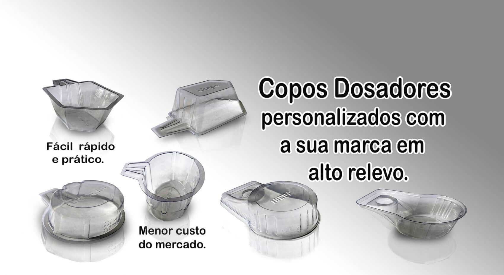 Copos dosadores personalizados