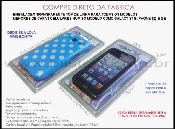 Embalagem para Capinha Celular
